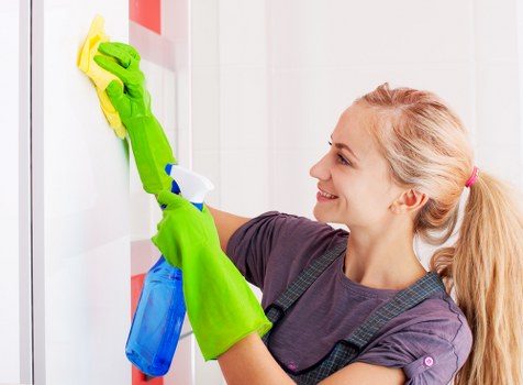 Professional carpet cleaner in Chiswick deep cleaning a living room carpet