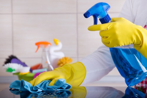 Modern office cleaning services in Chiswick for desks and communal areas