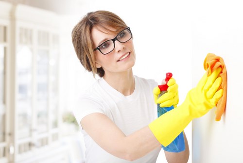 Professional post-construction cleaning of dust and surfaces in Chiswick